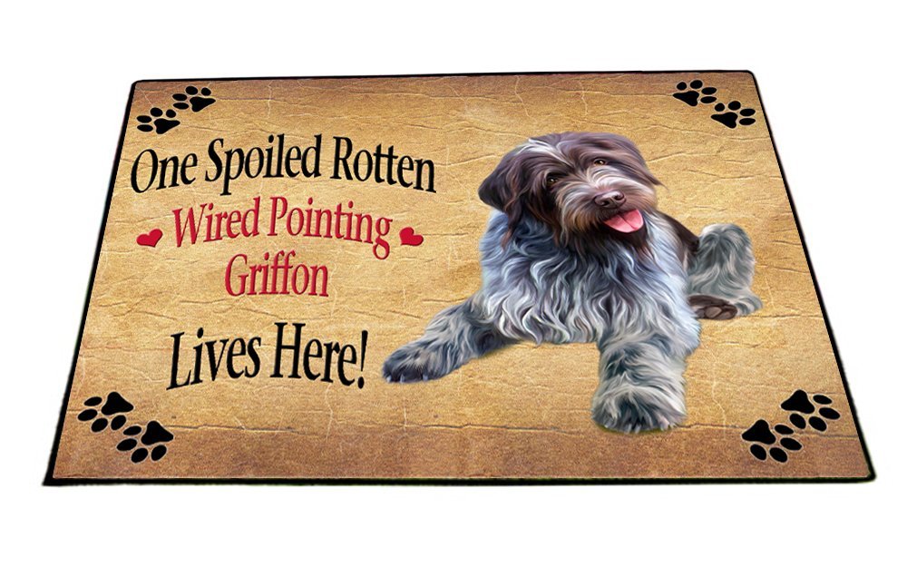 Spoiled Rotten Wirehaired Pointing Griffon Dog Indoor/Outdoor Floormat