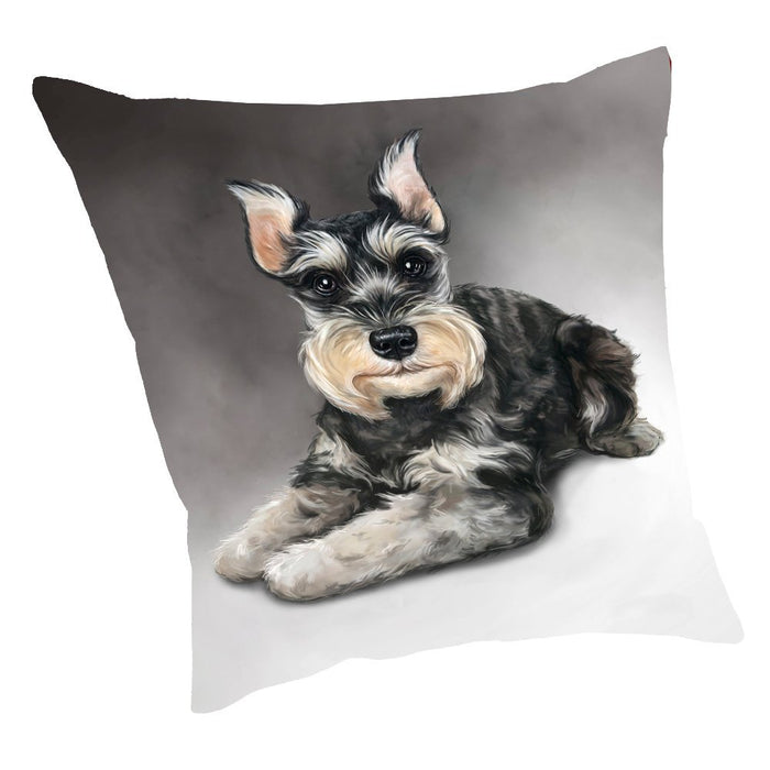 Schnauzer Dog Throw Pillow D052