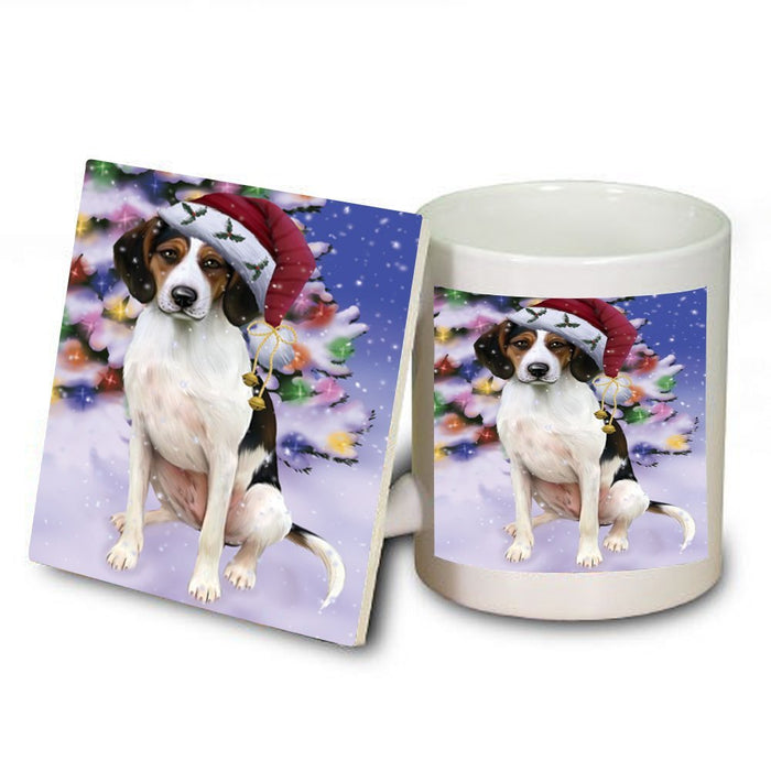 Winter Wonderland Treeing Walker Coonhound Dog Christmas Mug and Coaster Set MUC0760