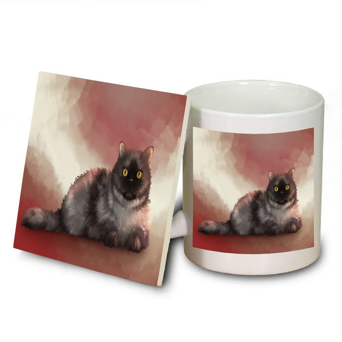 Selkirk Rex Cat Mug and Coaster Set MUC48093