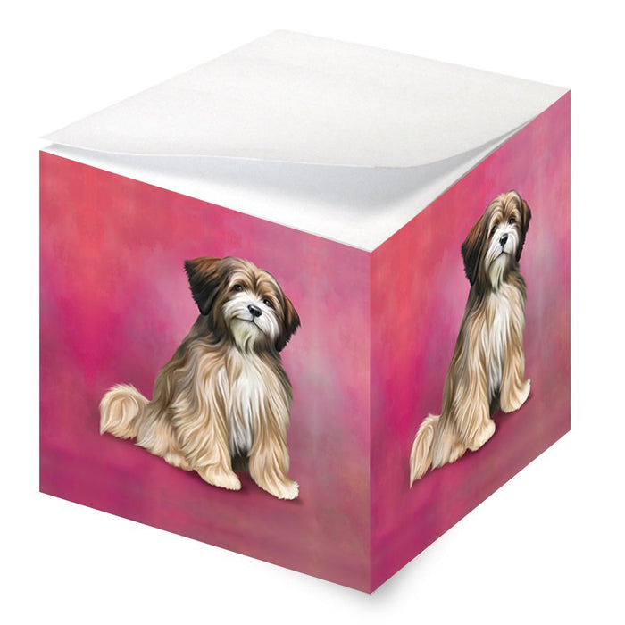 Tibetan Terrier Dog Note Cube