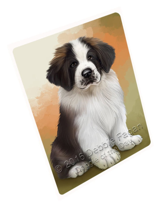 Saint Bernards Dog Art Portrait Print Woven Throw Sherpa Plush Fleece Blanket D183
