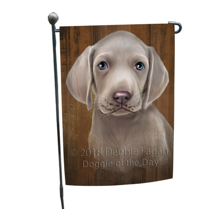 Rustic Weimaraner Dog Garden Flag GFLG49422