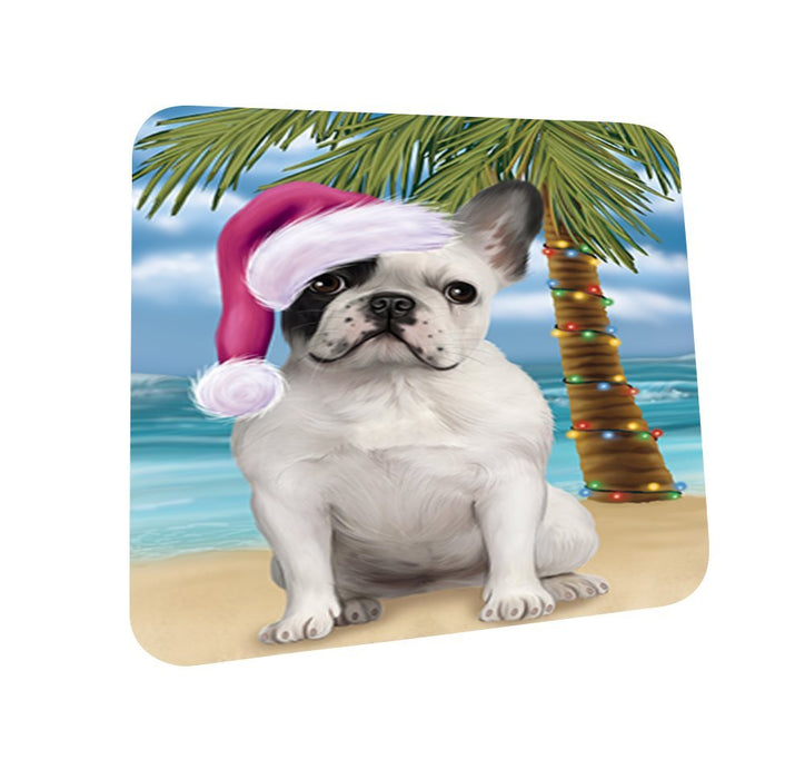 Summertime French Bulldog on Beach Christmas Coasters CST508 (Set of 4)