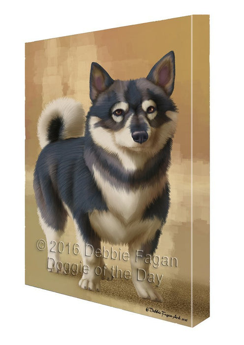 Swedish Vallhund Dog Painting Printed on Canvas Wall Art