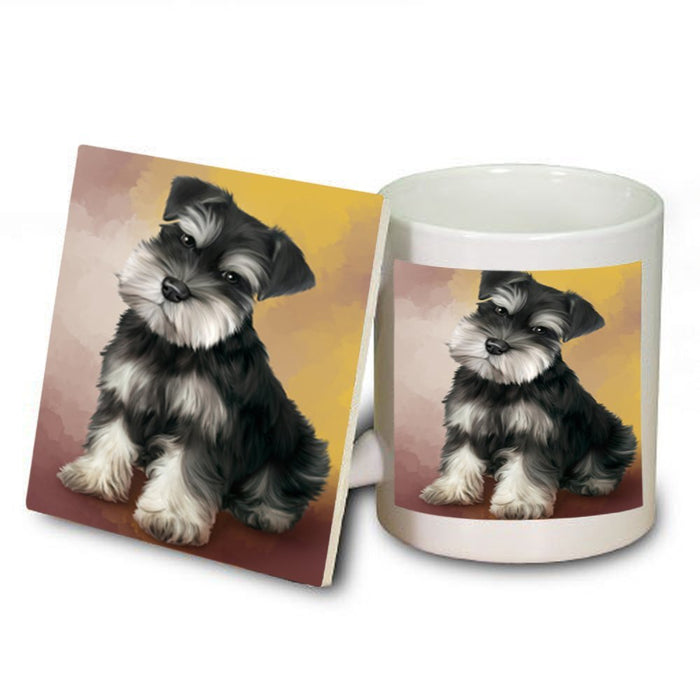 Schnauzer Dog Mug and Coaster Set