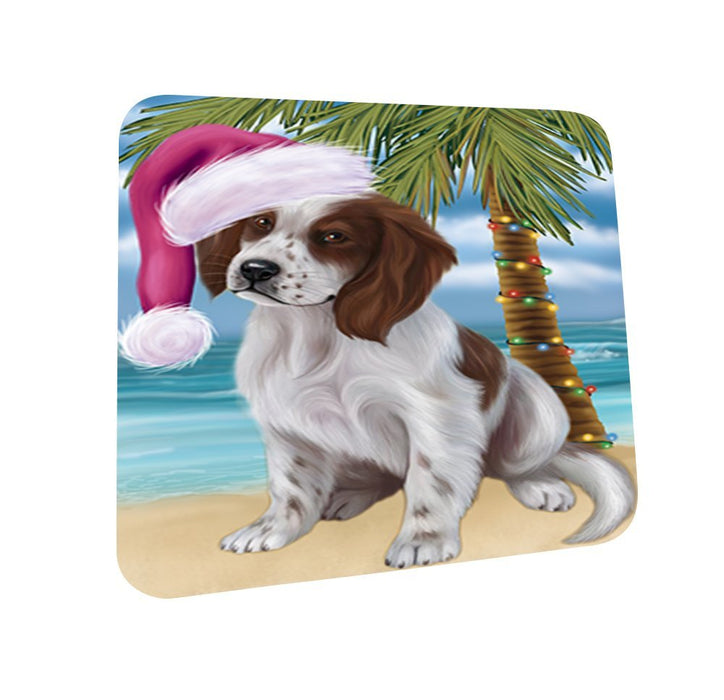 Summertime Irish Setter Puppy on Beach Christmas Coasters CST609 (Set of 4)