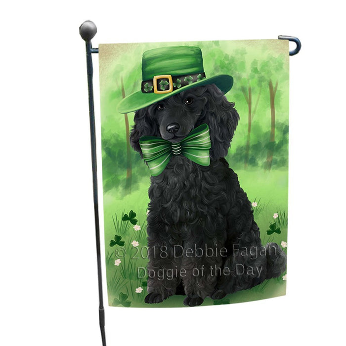St. Patricks Day Irish Portrait Poodle Dog Garden Flag GFLG49143