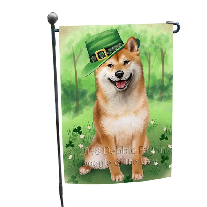 St. Patricks Day Irish Portrait Shiba Inu Dog Garden Flag GFLG49183