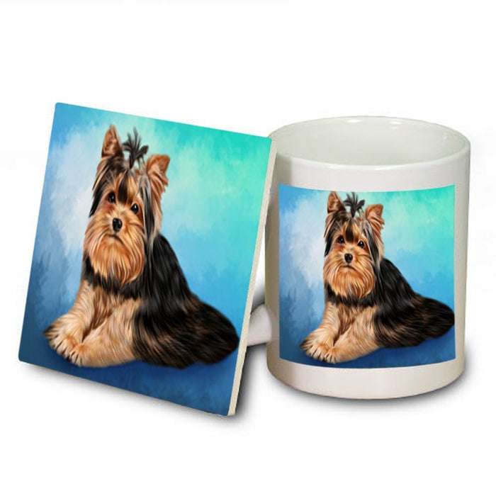 Yorkies Dog Mug and Coaster Set