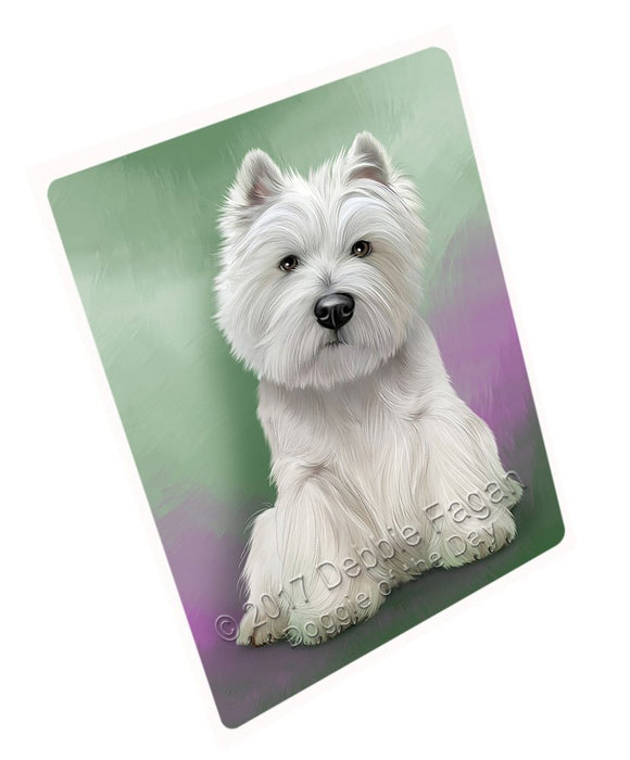 West Highland White Terrier Dog Tempered Cutting Board C49131