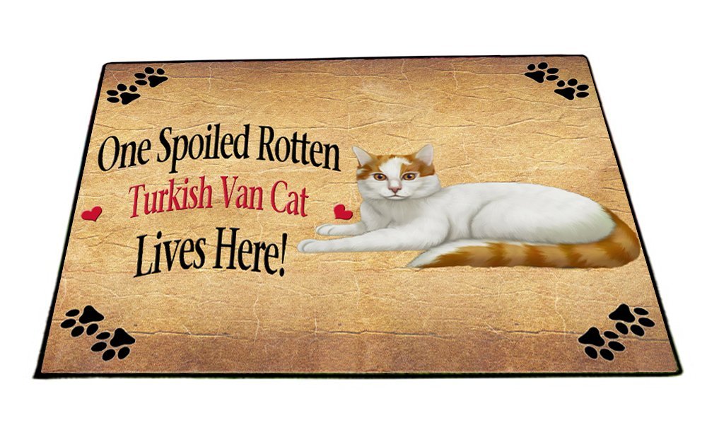 Spoiled Rotten Turkish Van Cat Indoor/Outdoor Floormat