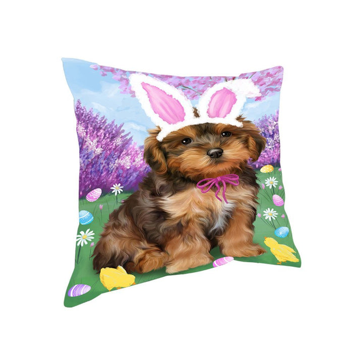 Yorkipoo Dog Easter Holiday Pillow PIL53588
