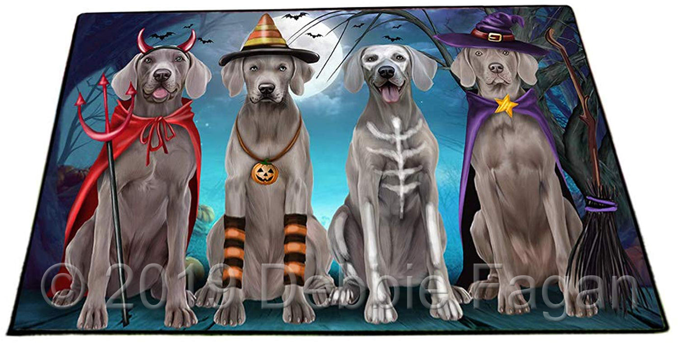 Happy Halloween Trick or Treat Weimaraner Dog Floormat FLMS51831