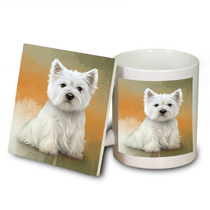 West Highland White Terrier Dog Mug and Coaster Set MUC48366