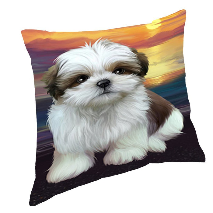 Shih Tzu Dog Throw Pillow D564