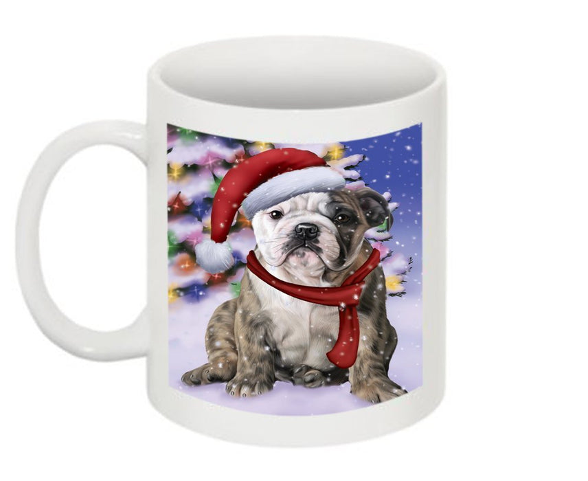 Winter Wonderland Bulldog Christmas Mug CMG0585