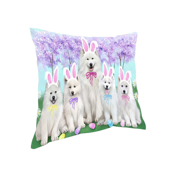 Samoyeds Dog Easter Holiday Pillow PIL53364