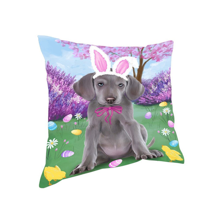 Weimaraner Dog Easter Holiday Pillow PIL53564
