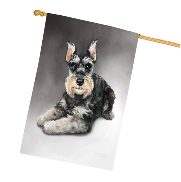 Schnauzer Dog House Flag