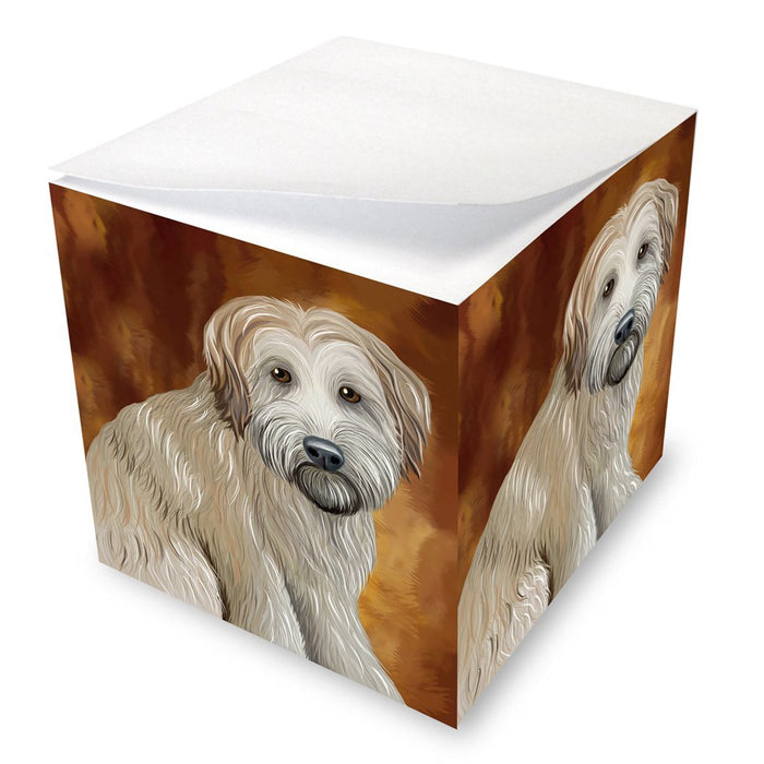 Wheaten Terrier Dog Note Cube