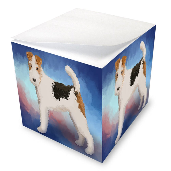 Wire Hair Fox Terrier Dog Note Cube