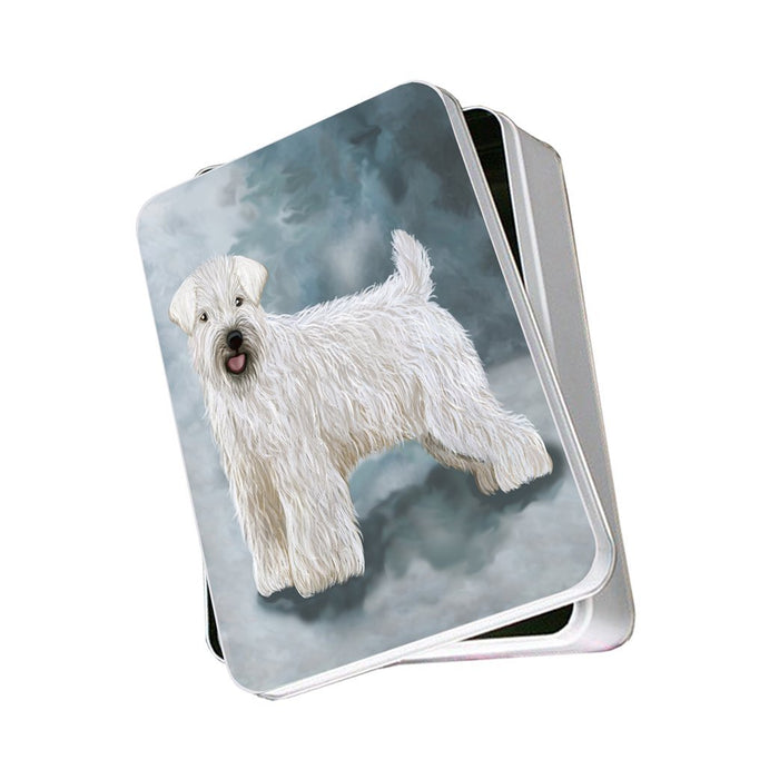 Wheaten Terrier Dog Photo Storage Tin