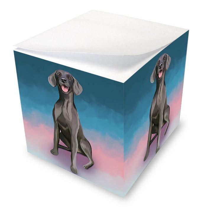 Weimaraner Dog Note Cube