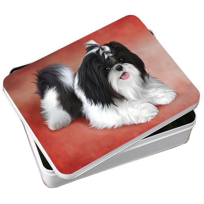 Shih Tzu Dog Photo Storage Tin