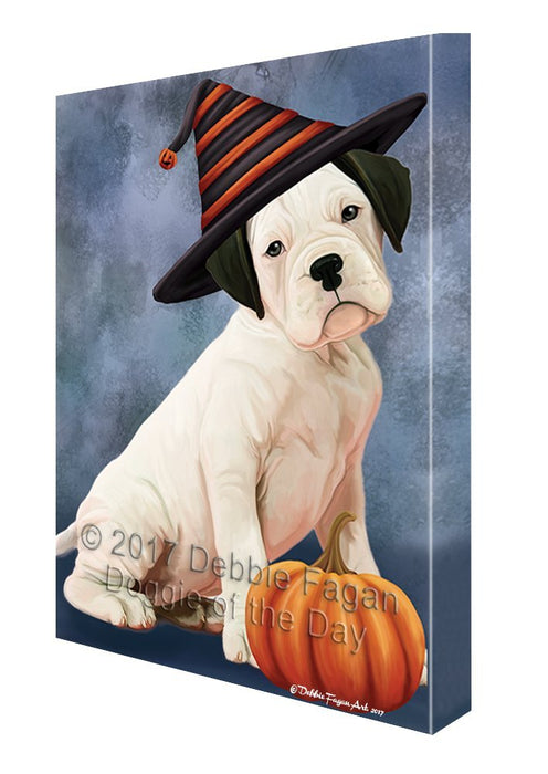 White Boxer Dog Canvas Wall Art CV375