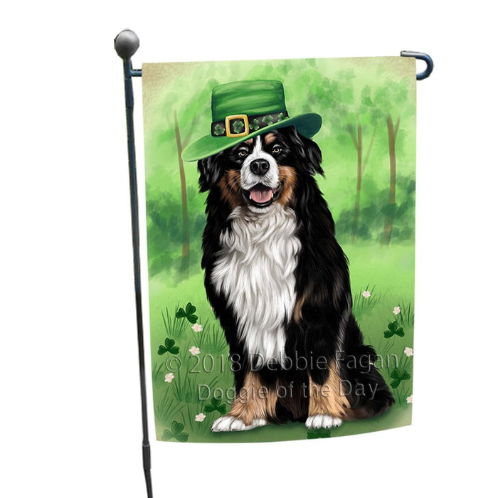 St. Patricks Day Irish Portrait Bernese Mountain Dog Garden Flag GFLG49106