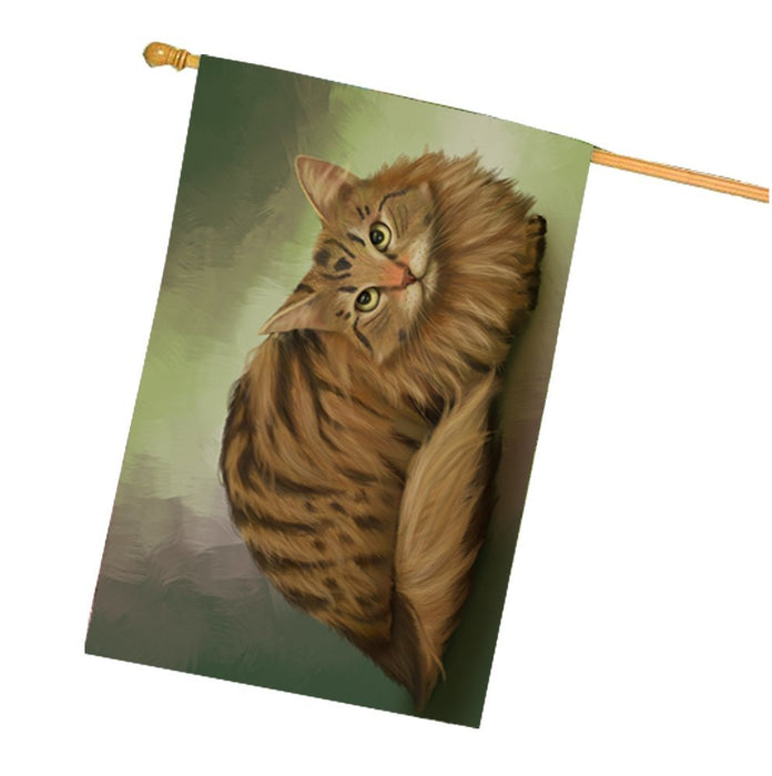 Siberian Cat House Flag FLGA48118