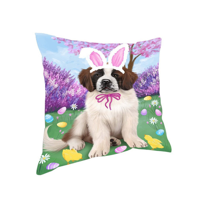 Saint Bernard Dog Easter Holiday Pillow PIL53356