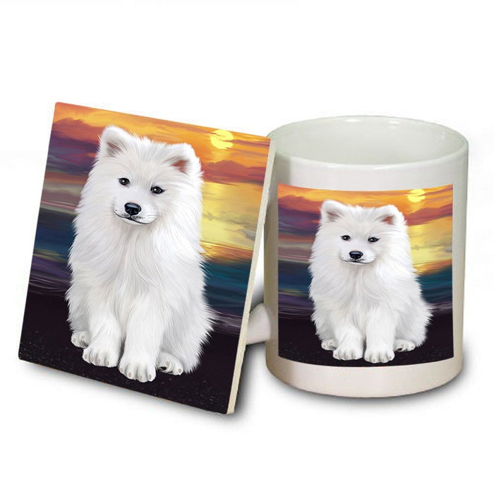 Samoyed Dog Mug and Coaster Set MUC48516