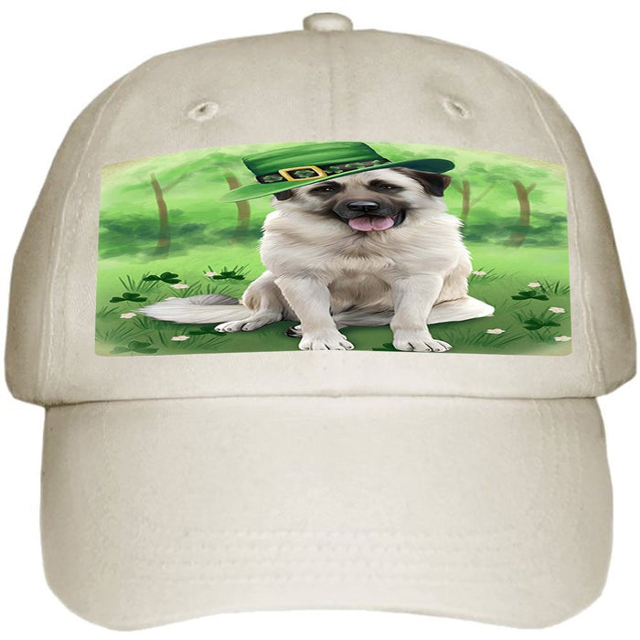 St. Patricks Day Irish Portrait Anatolian Shepherd Dog Ball Hat Cap HAT49092