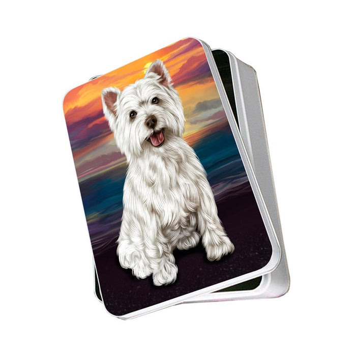 Westies Dog Photo Storage Tin