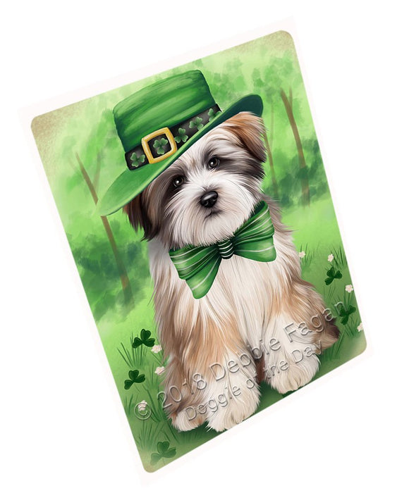 St. Patricks Day Irish Portrait Tibetan Terrier Dog Magnet Mini (3.5" x 2") MAG51741