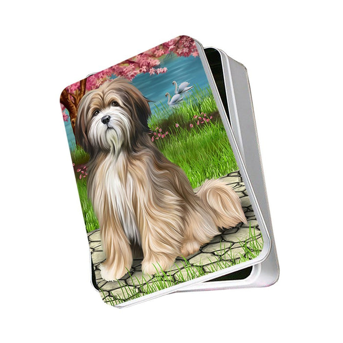 Tibetan Terrier Dog Photo Storage Tin PITN48534