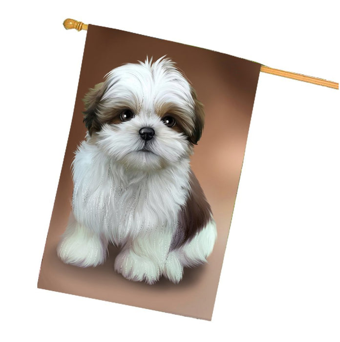 Shih Tzu Dog House Flag HF365