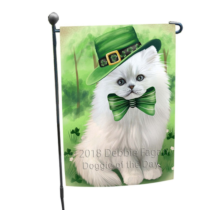 St. Patricks Day Irish Portrait Persian Cat Garden Flag GFLG49125