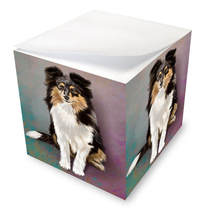 Shetland Sheepdogs Puppy Dog Note Cube