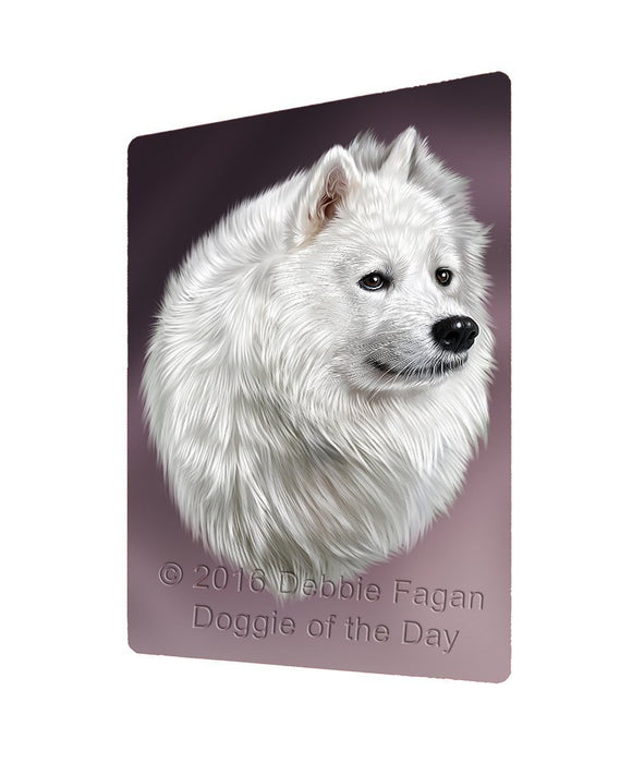 Samoyed Dog Tempered Cutting Board (Small)