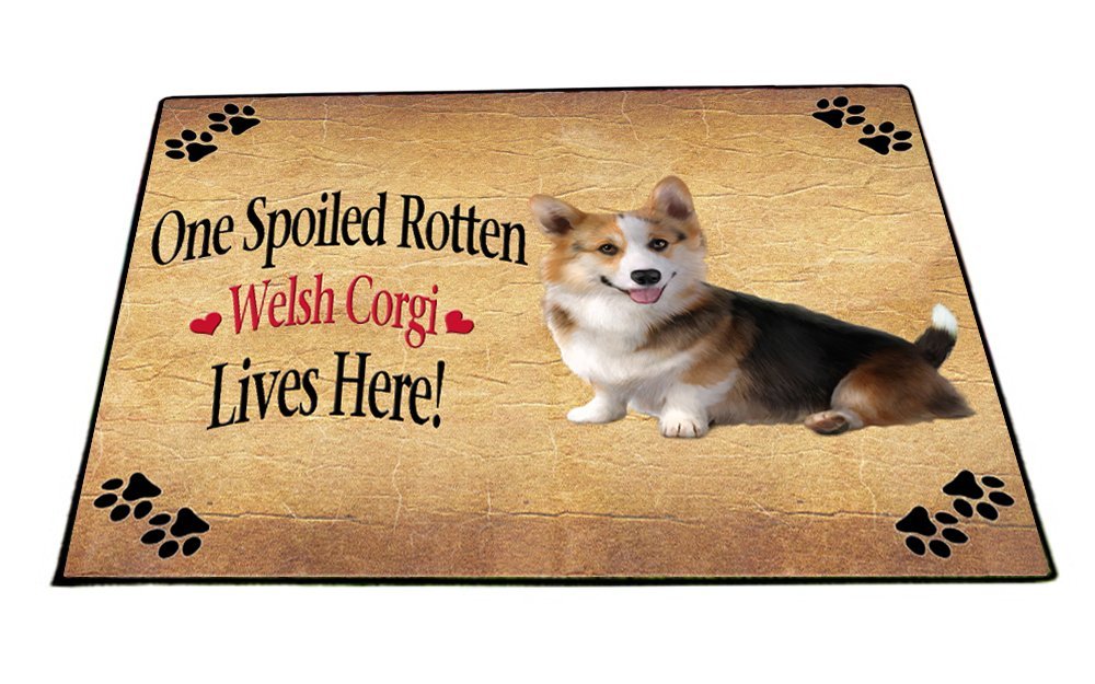 Spoiled Rotten Welsh Corgi Dog Indoor/Outdoor Floormat