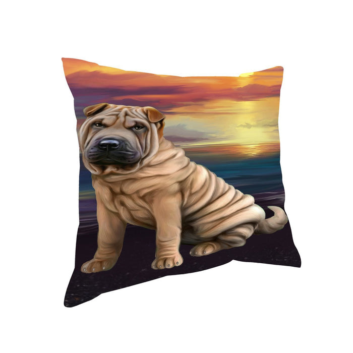 Shar-Pei Dog Throw Pillow