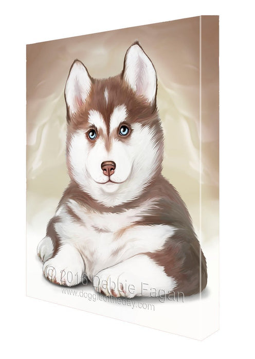 Siberian Husky Dog Art Portrait Print Canvas