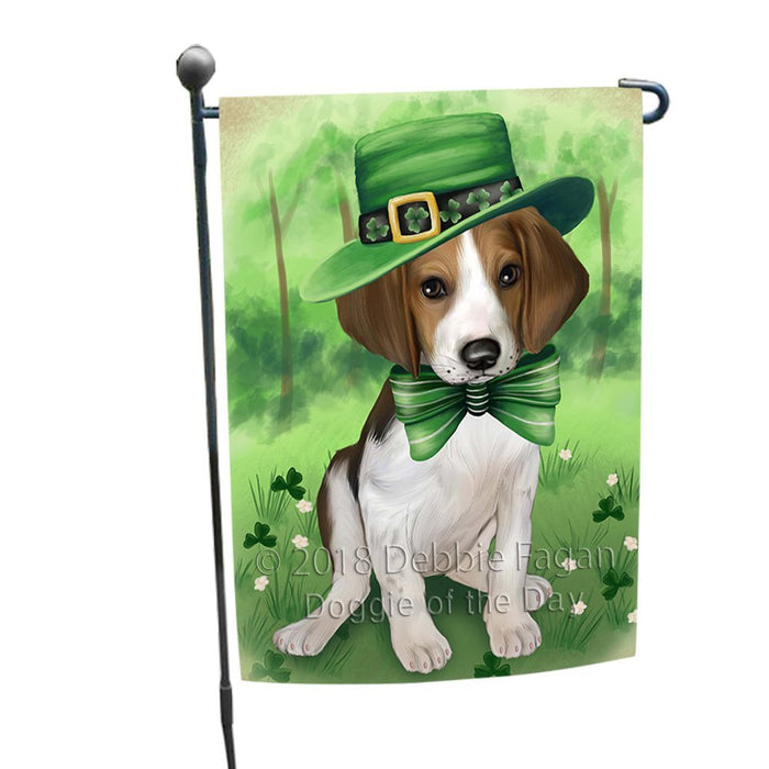 St. Patricks Day Irish Portrait Treeing Walker Coonhound Dog Garden Flag GFLG49205