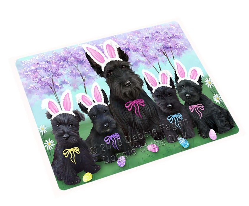 Scottish Terriers Dog Easter Holiday Tempered Cutting Board C52023