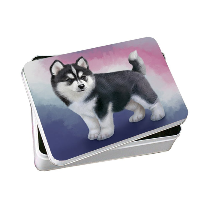 Siberian Husky Dog Photo Storage Tin PITN48123