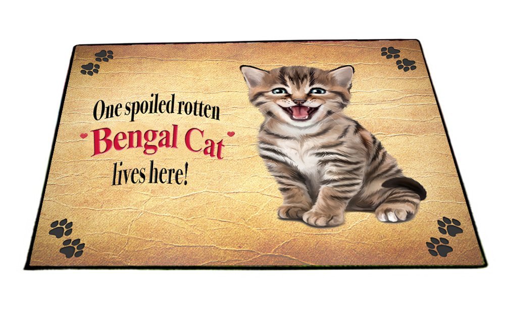 Spoiled Rotten Bengal Dog Floormat