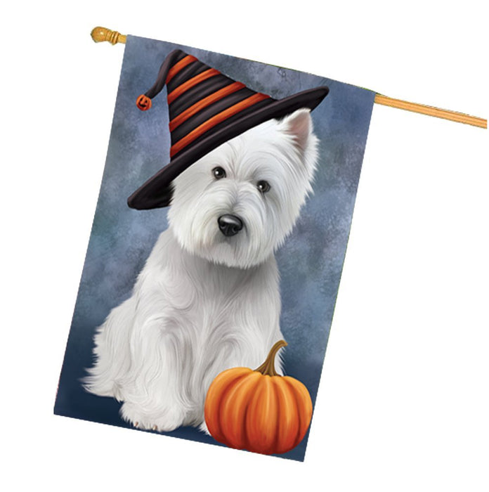 West Highland White Terrier Dog House Flag